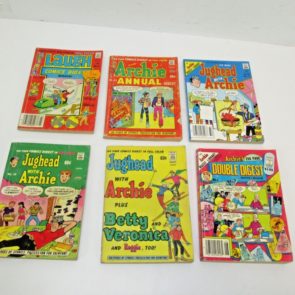 Lot of 6 Archie & Jughead, Betty, veronica  Books - various editions as shown !